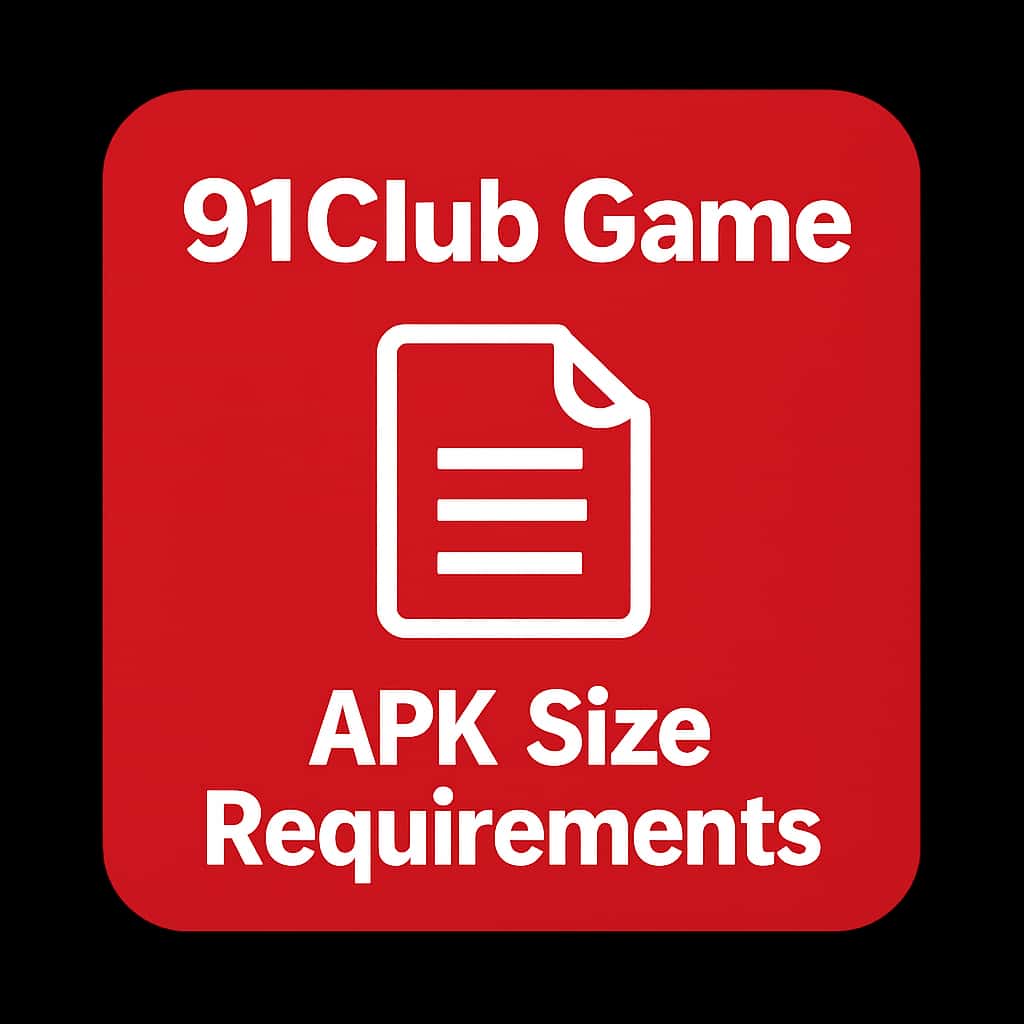 Icon representing APK size requirements for 91Club Game.