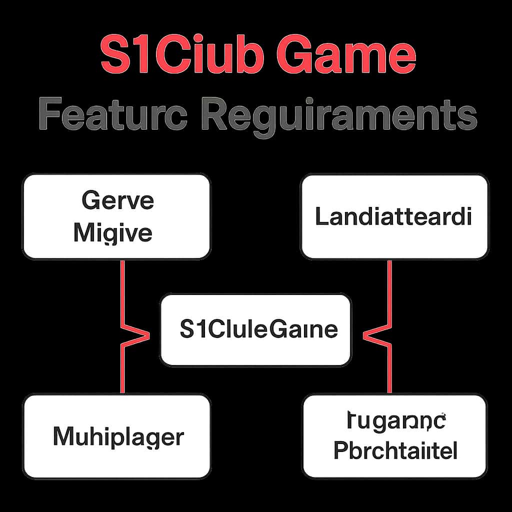 An educational diagram illustrating the 91Club Game Feature Requirements.