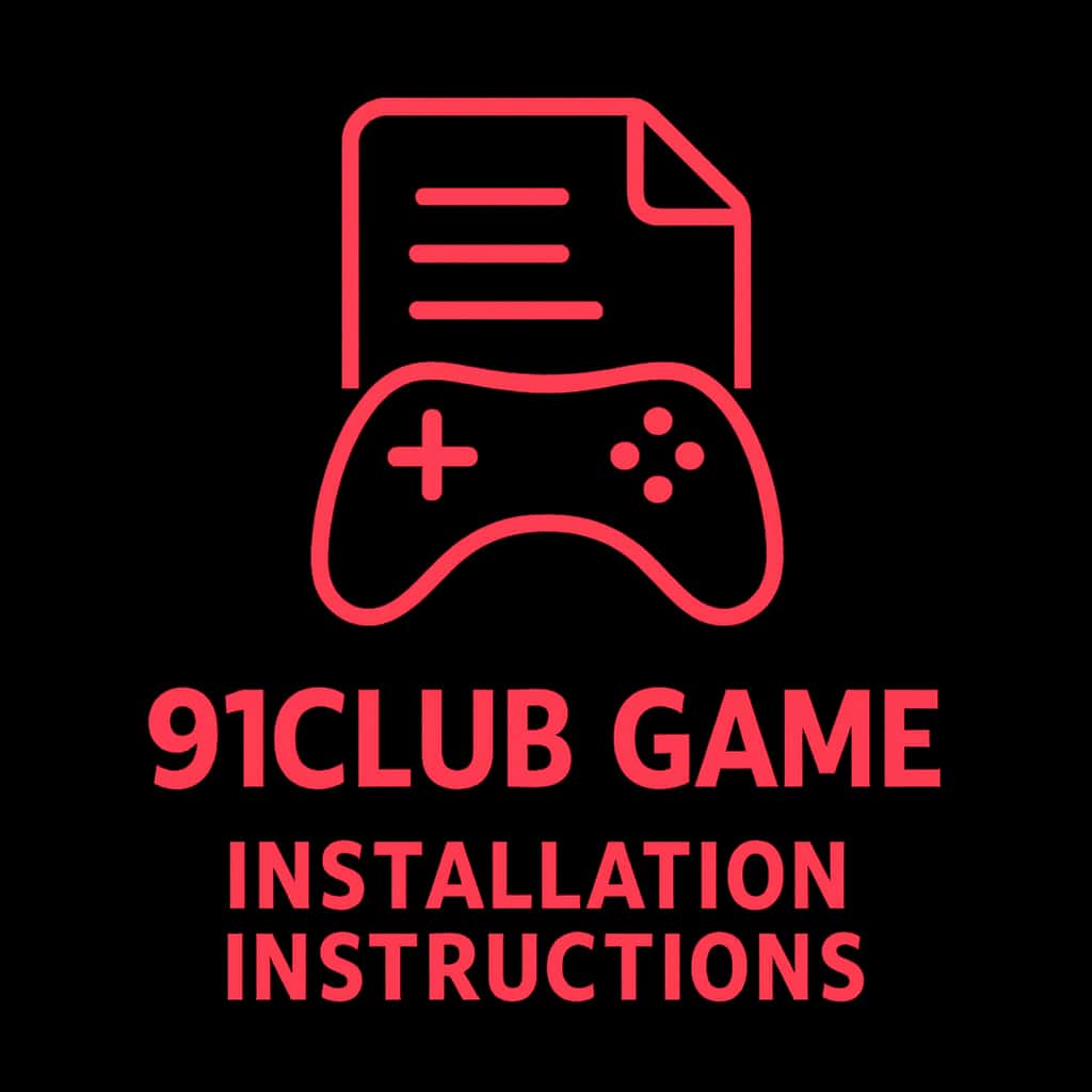Icon badge representing 91Club Game Installation Instructions.