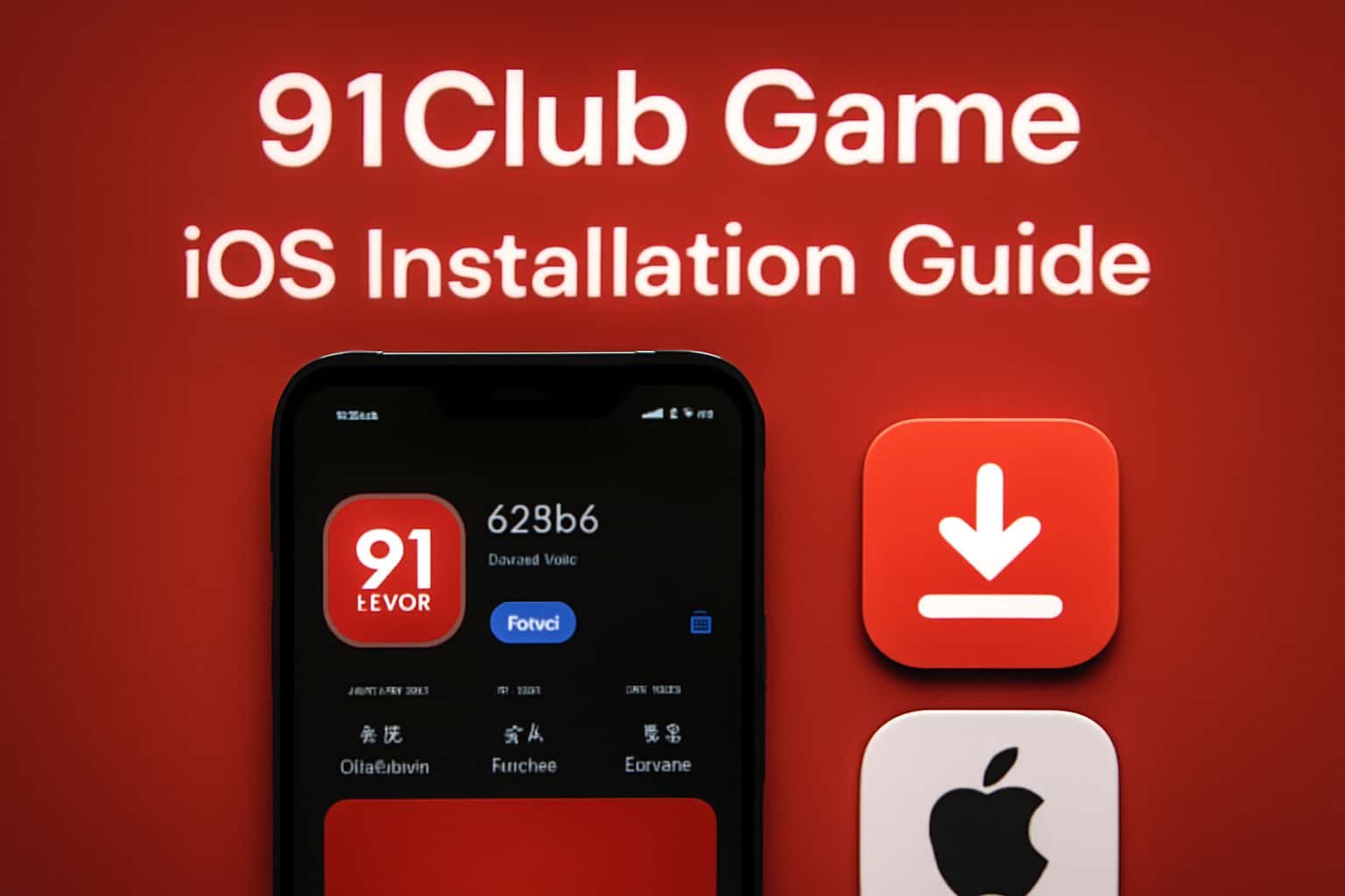 Information scene showcasing 91Club Game iOS Installation Guide.