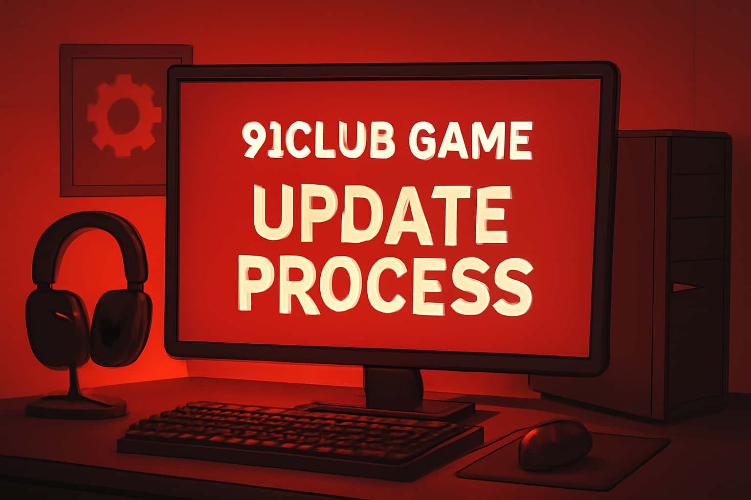 An informative illustration representing the 91Club Game update process.