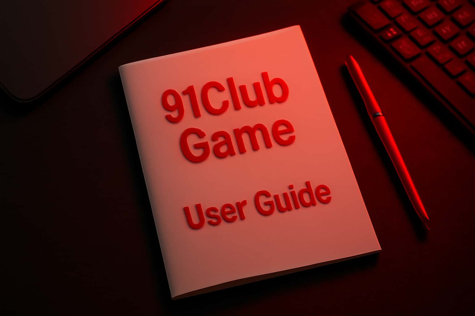 Informational scene about the 91Club Game User Guide.