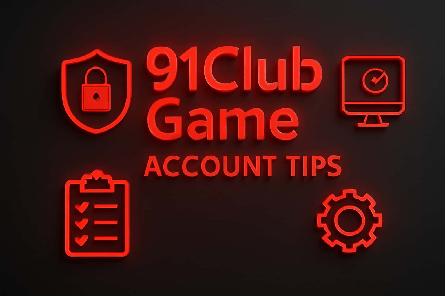 An informational scene depicting security practices for the 91Club Game account.
