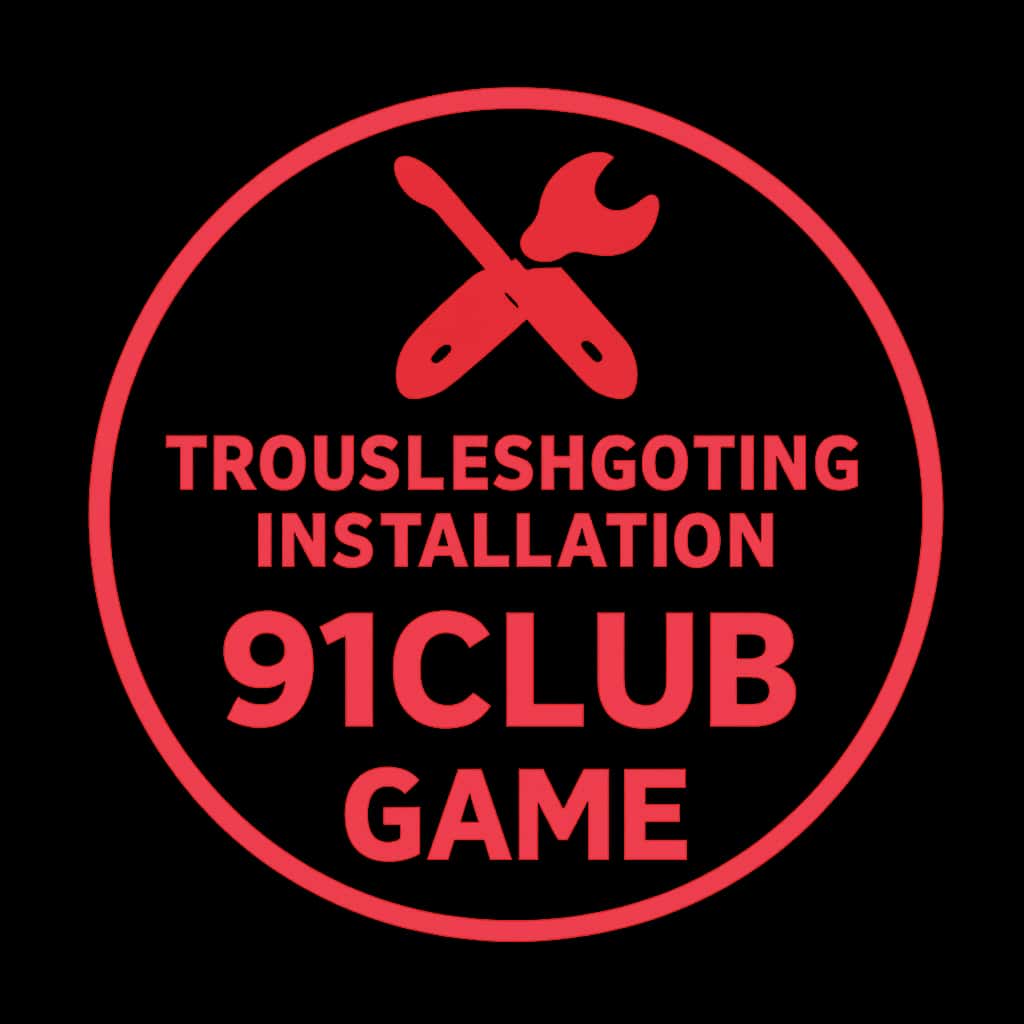 A badge representing the troubleshooting guide for 91Club Game.
